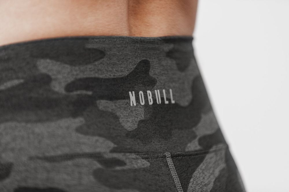 HIGH-RISE CROP (CAMO) - CHARCOAL CAMO