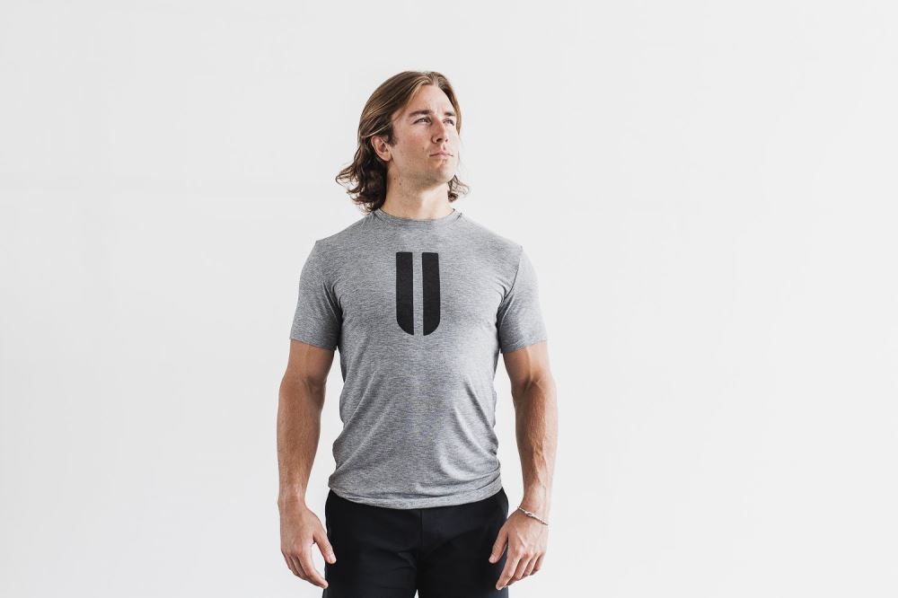 MEN'S HORNS TEE - HEATHER GREY