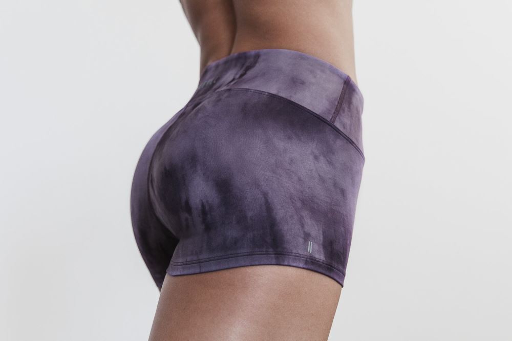 SHORT 2" (TIE-DYE) - NIGHTSHADE & PLUM TIE-DYE