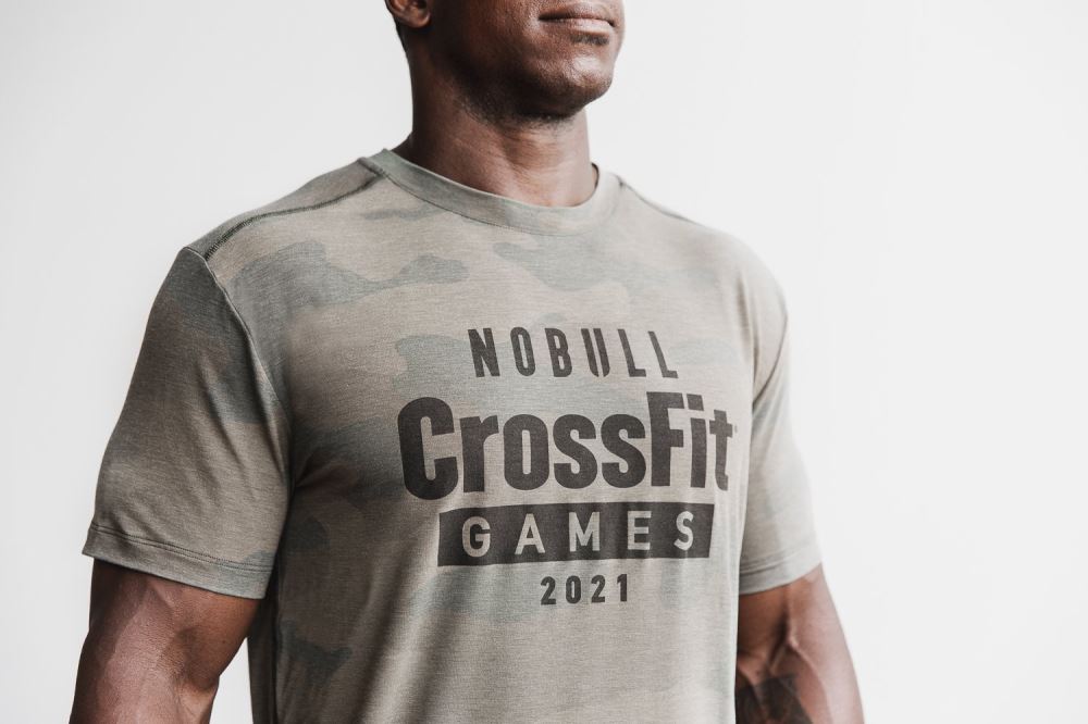 MEN\'S NOBULL CROSSFIT GAMES® 2021 TEE - ARMY GREEN CAMO