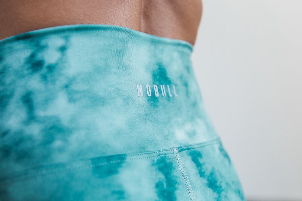 HIGH-RISE SHORT 6\" (TIE-DYE) - OIL BLUE & PINE TIE-DYE