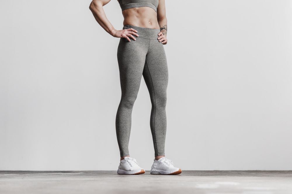 MID-RISE TIGHT (PLUSH HEATHER) - GREY HEATHER [no bull]