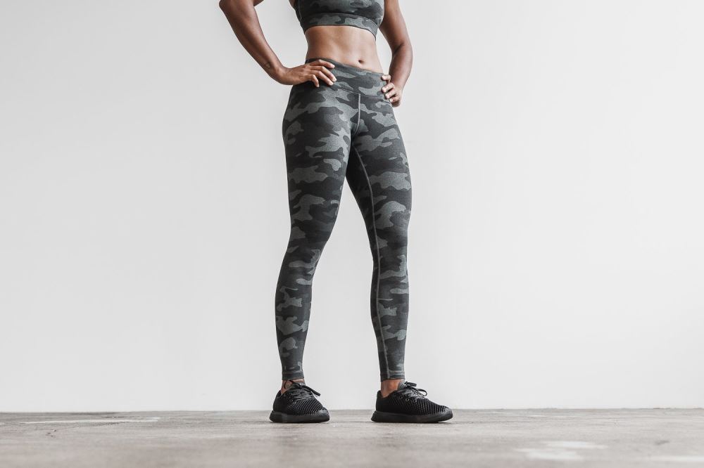 MID-RISE TIGHT (CAMO) - CHARCOAL CAMO