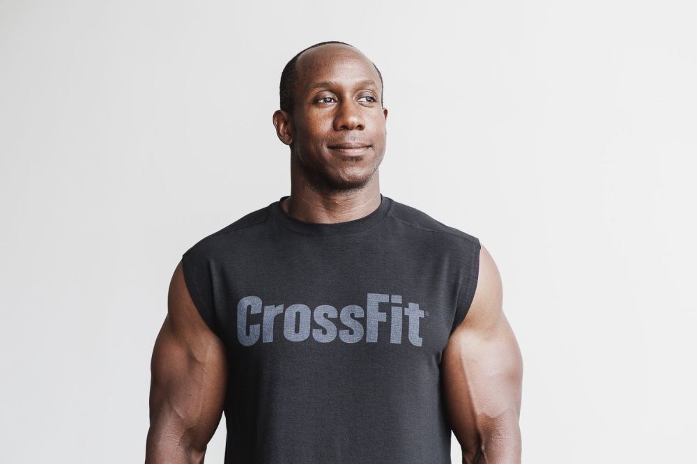 MEN'S CROSSFIT® SLEEVELESS TEE - BLACK