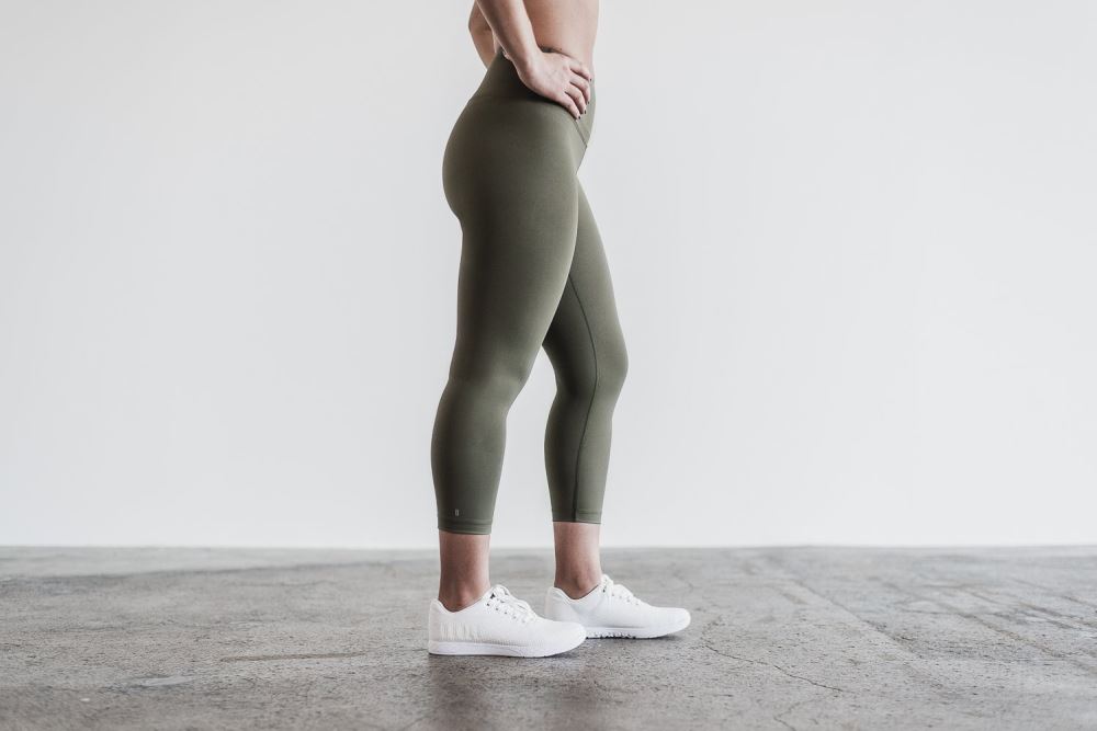 HIGH-RISE CROP - ARMY GREEN [no bull]