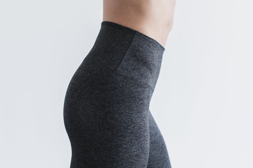 HIGH-RISE CROP (MATTE) - CHARCOAL HEATHER MATTE