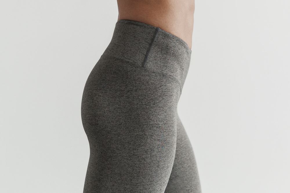 HIGH-RISE CROP (PLUSH HEATHER) - GREY HEATHER