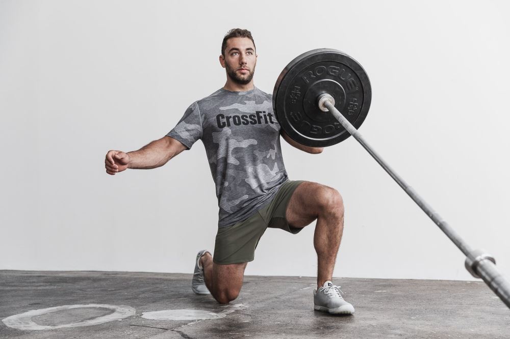 MEN'S CROSSFIT® TEE (CAMO) - GREY CAMO