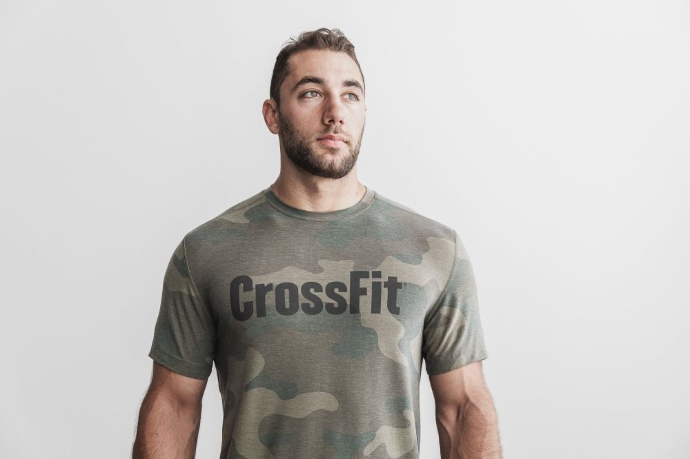 MEN\'S CROSSFIT® TEE (CAMO) - ARMY GREEN CAMO