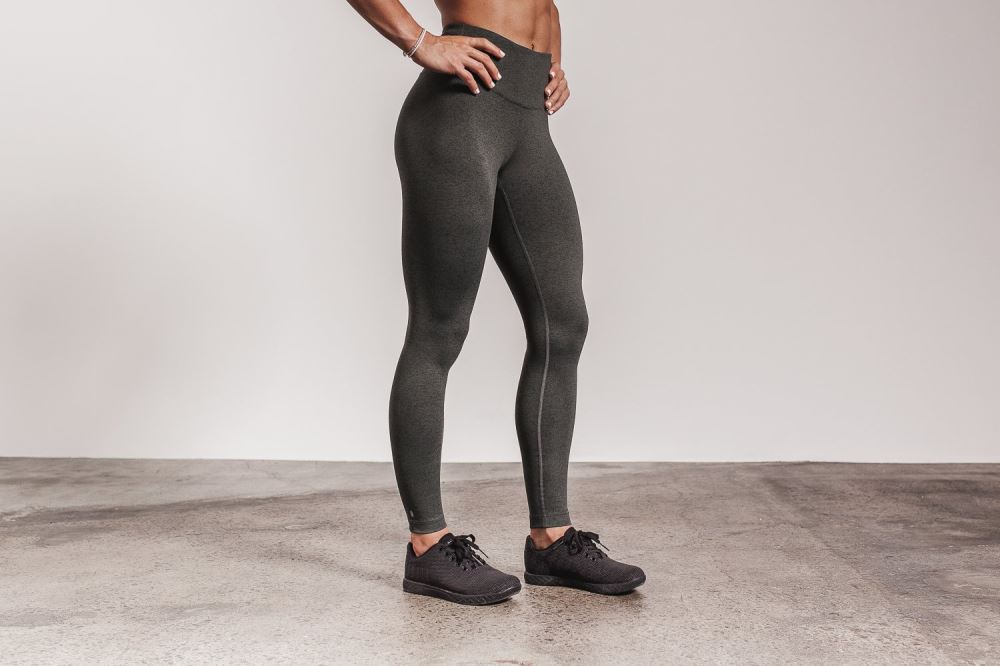 HIGH-RISE TIGHT (PLUSH HEATHER) - CHARCOAL HEATHER