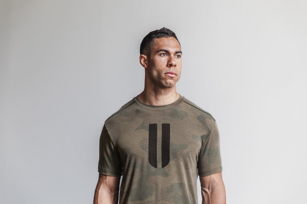 MEN'S HORNS TEE (CAMO) - ARMY GREEN CAMO