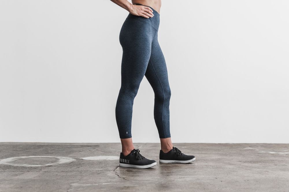 HIGH-RISE 7/8 TIGHT (MATTE) - MIDNIGHT HEATHER MATTE